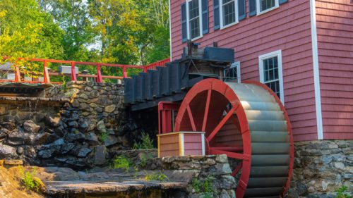 Russell Mill at River Meadow Brook in Chelmsford, MA