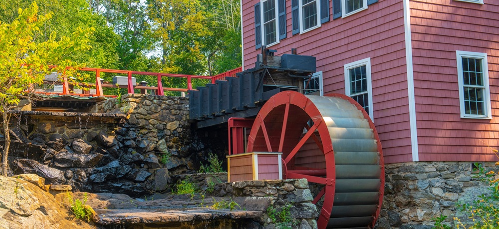 Russell Mill at River Meadow Brook in Chelmsford, MA