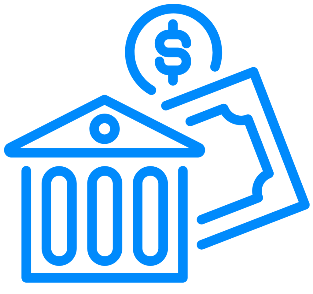 Federal tax credit savings icon