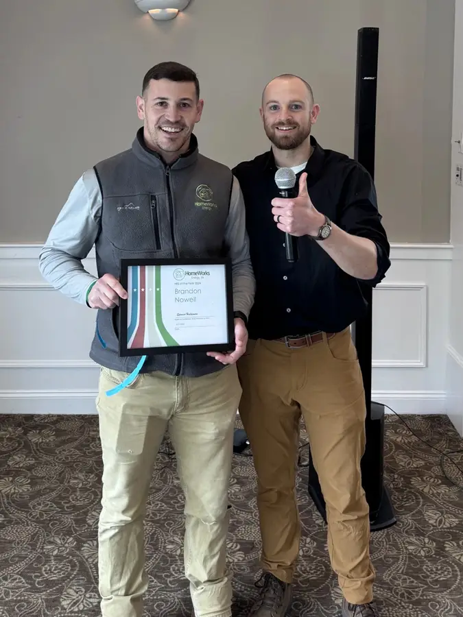 Home Energy Specialist Offsite Event 2025 - Brandon Nowell Wins HES of the Year Award