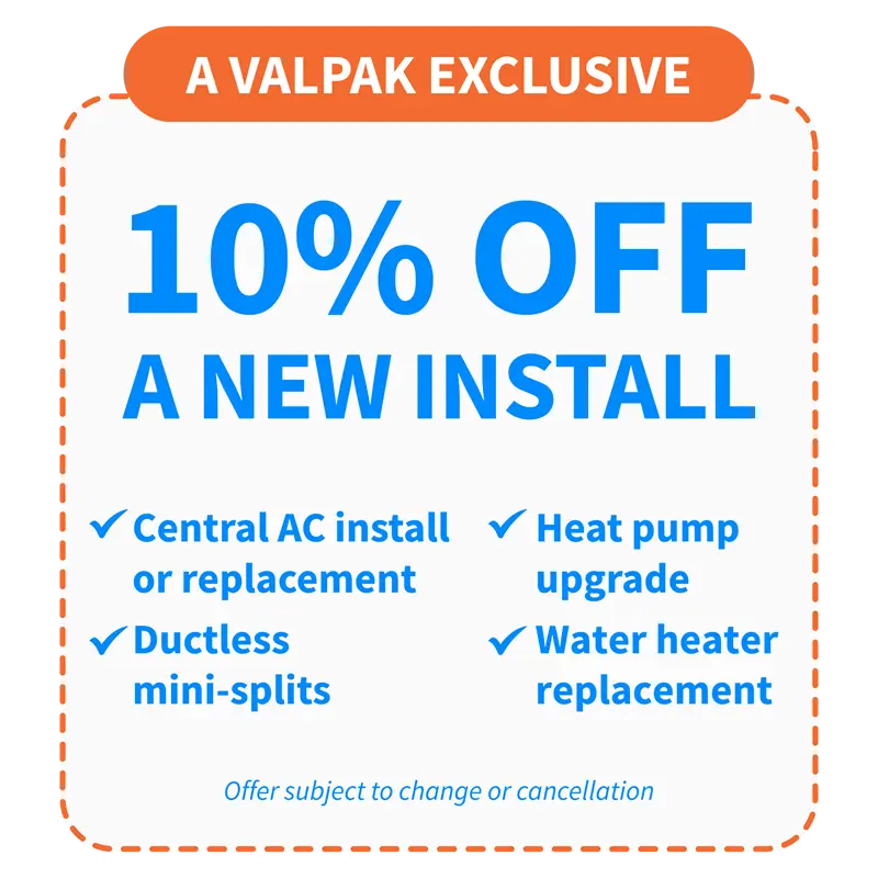Valpak On-Pak Coupon - Get 10% off Any HVAC System Install with HomeWorks