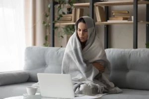 Woman Shivering in Cold House Because Furnace Won't Turn On